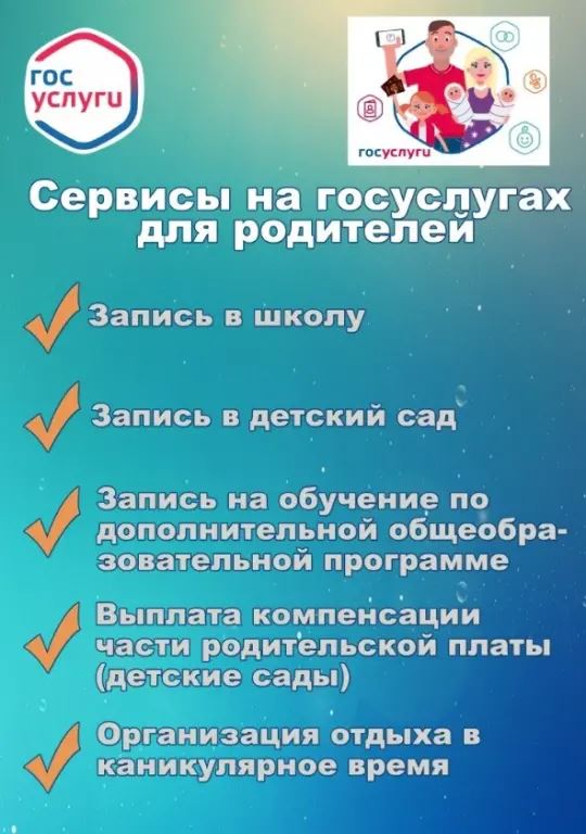 Сервисы на госулугах.